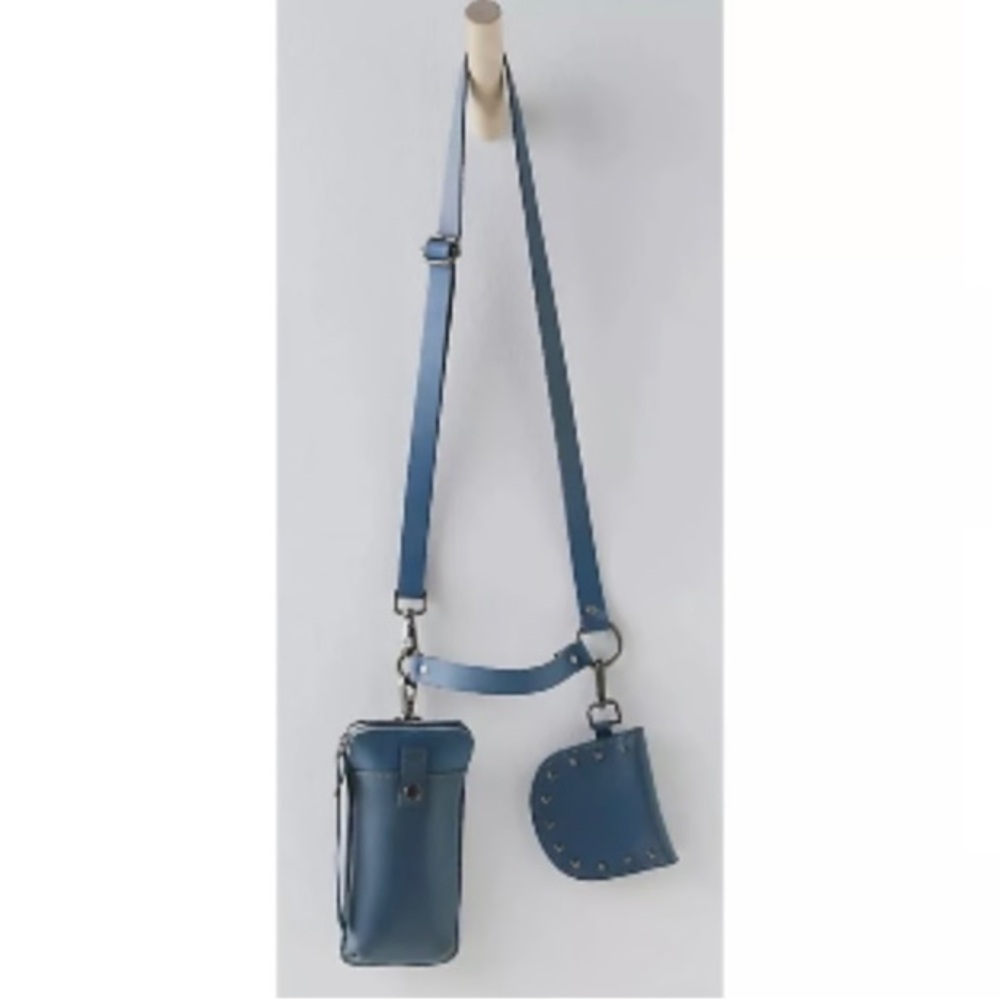 Free People Crossbody Blue Sling Belt Bag